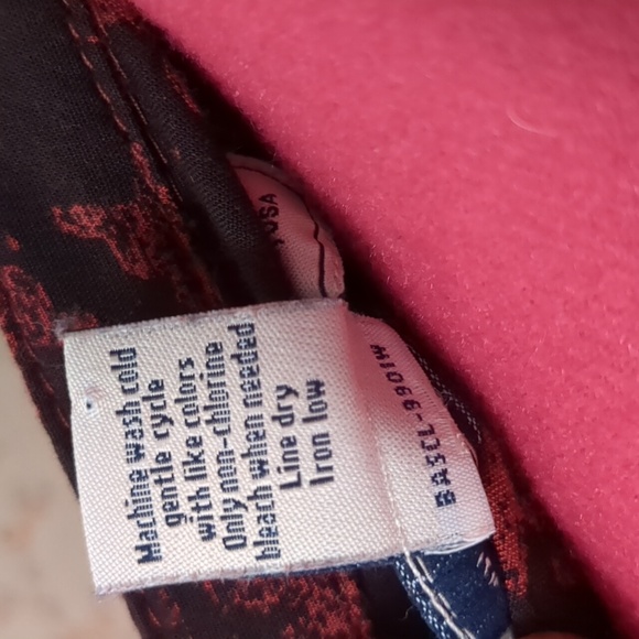 G.H Bass Houndstooth Convertible Sleeve Covered Button Hi/Low Tunic Blouse S - Picture 8 of 11